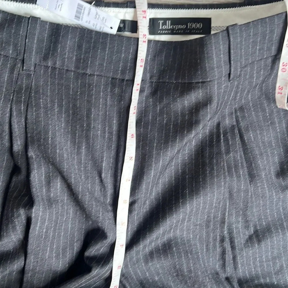 NEW j Crew Pleat-front pant in pinstripe Italian brushed wool - Picture 10 of 15
